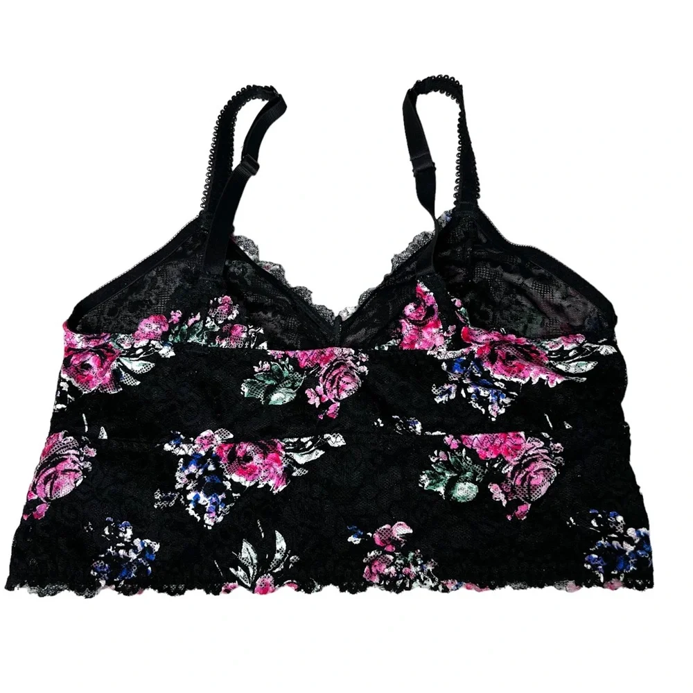 Torrid Bralette Womens L Black Floral Lace - Picture 4 of 6